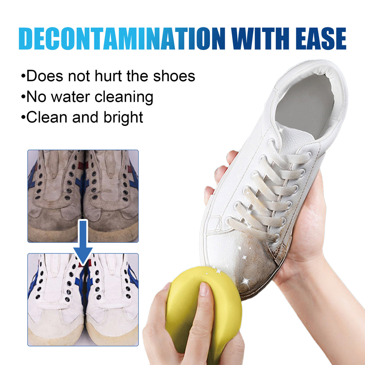 Multi-functional White Shoe Cleaner with Sponge